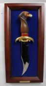 Franklin Mint Golden Eagle Decorative Dagger