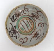 Japanese Oribe Ware Dish – Circa 1850–1870