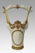 Victorian Royal Worcester Exhibition Vase 1884