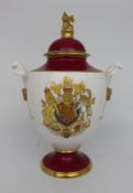 Royal Worcester Royal Marriage Vase
