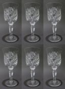 Set of 6 Royal Doulton Crystal Wine Glasses