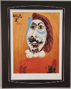 Pablo Picasso “Mans Head; Tete D’Homme, 1969” Rare Limited Edition
