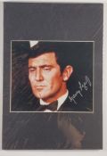 George Lazenby Signed 8x10 Photograph In Mounted Display