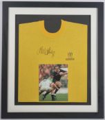 Jonah Lomu (1975-2015) Rare Signed 2002 Commonwealth Games Top
