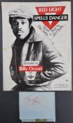 Billy Ocean Original Signature With Song Sheet