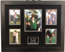 Jose Maria Olazabal Framed Original Signature Presentation
