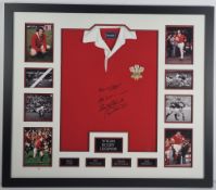 Welsh Rugby Legends Signed Shirt 4 Signatures