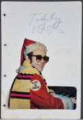 Elton John Original Signature