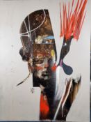 Jeremy Baudouin (French) Original Mixed Media On Canvas