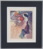 Salvador Dali “In The Heaven of Jupiter” Limited Edition Woodcut In Colours