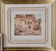 Sir Russell Flint Limited Edition “Campo San Trovaso, Venice” With Rare Flint Book