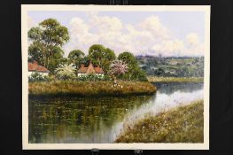 Oil Painting On Canvas Country Scene