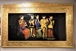 Original Very Fine Painting On Porcelain