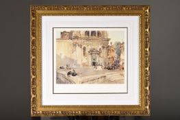 Sir William Russell Flint Limited Edition “Campo San Trovaso, Venice”