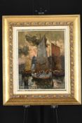 G. Perugino Framed Painting On Canvas