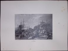 J.M.W Turner Rare “St Mawes Cornwall” 1873 Picturesque Views in England-10