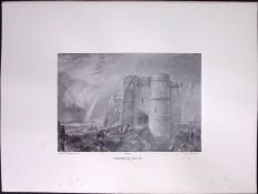J.M.W Turner Rare “Carisbrook Castle Isle of Wight” 1873 Picturesque Views in England-41