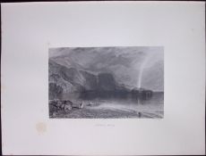 J.M.W Turner Rare “Derwent-Water Lake District” 1873 Picturesque Views in England-49