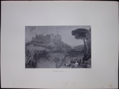 J.M.W Turner Rare “Ludlow Castle Shropshire” 1873 Picturesque Views in England-25