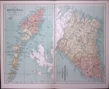 The Outer Hebrides Of Scotland 150 Years-Old Antique 1875 Map-9