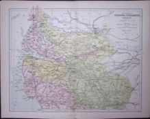 Stirling & Dunbarton, Renfrew Scotland 150 Years-Old Antique 1875 Map-10