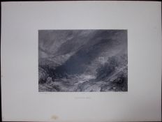 J.M.W Turner Rare “LLanthony Abbey Wales” 1873 Picturesque Views in England-28