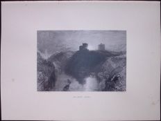 J.M.W Turner Rare “Kilgerran Castle Wales” 1873 Picturesque Views in England-18