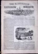 1842 General Strike Riots Reports & Illustrations Complete 183-Year-old Antique Newspaper.