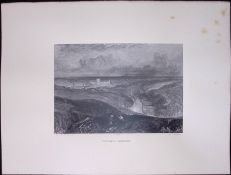 J.M.W Turner Rare “Richmond Yorkshire” 1873 Picturesque Views in England-67