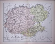 Perth, Forfar, Fife, Kinross Scotland 150 Years-Old Antique 1875 Map-8