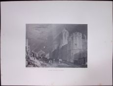 J.M.W Turner Rare “Christ Church College Oxford” 1873 Picturesque Views in England-63