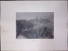 J.M.W Turner Rare “Knaresborough Yorkshire” 1873 Picturesque Views in England-79