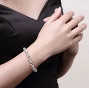 New! 925 Silver Byzantine Chain Bracelet