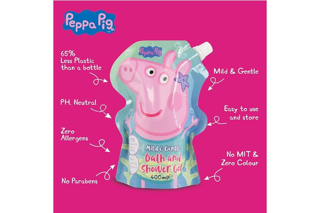 Pallet of Peppa Pig Shower/Bath Pouch 400ml - Image 1 of 3