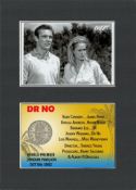 James Bond Dr No First Bond Film Released Mount & Shilling Mounted Display Set.