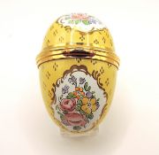Vintage Staffordshire Enamels Egg