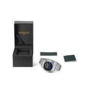 Gamages of London Duke Mechanical Quartz Steel Blue Watch - Free Dlivery & 5 Year Warranty