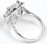 5.75 Carat Diamond Ring, Set In Platinum