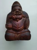 Japanese Daikokuten Wood Figure