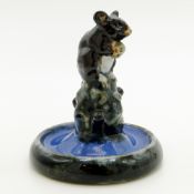 A Charming & Good Royal Doulton Lambeth Pottery Mouse Bibelot Sculpture C.1920's