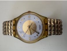 Swatch Watch GK142/143” Golden Waltz”1991