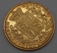 1869 - Full Gold Sovereign