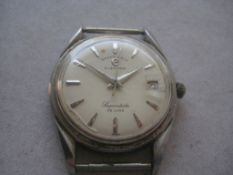 Vintage Grand Prix Election Superdate De Luxe Wrist Watch