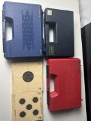 Bundle of Empty Gun Cases and Targets