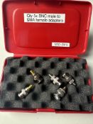 5x BNC Male To SMA Female Adapters