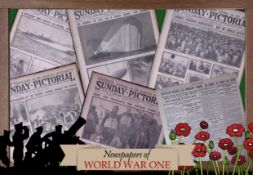 Collection 5 WW1 Authentic Antique Newspapers War Reports & Pictures-7.