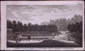 Studley North Yorkshire Rare Georgian Copper Plate Antique Engraving 1776-14
