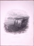 Flamborough Head Yorkshire WH Bartlett 183 Years-Old Antique Steel Engraving-38