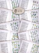 10 British Wild-Flowers John Sowerby Antique Engraved Prints with Original Hand Colouring-1