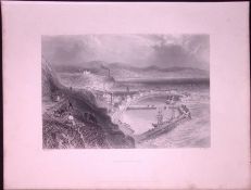 Coast of Stonehaven Scotland WH Bartlett 1842 Antique Steel Engraving-76